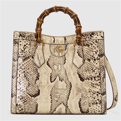 gucci diana python|Gucci Diana small python tote bag .